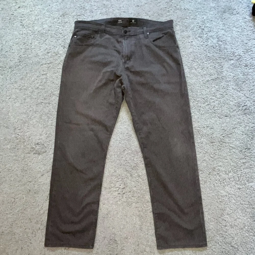 AG Adriano Goldschmied Jeans Mens 38x34 The Tellis Modern Slim 5 Pocket Cord. - Picture 2 of 15